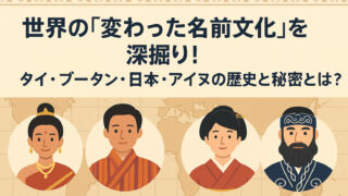 世界の変わった名前文化を深掘り！タイ・ブータン・日本・アイヌの歴史と秘密とは？