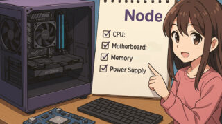 Pi Networkのノード(node)運用に必要な自作PC構成の備忘録、多コア・省電力、コスパで選びました。